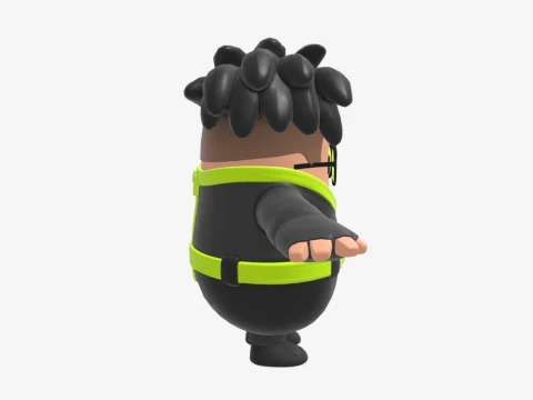 Barracuda Fall Guy - Fortnite 3D Model