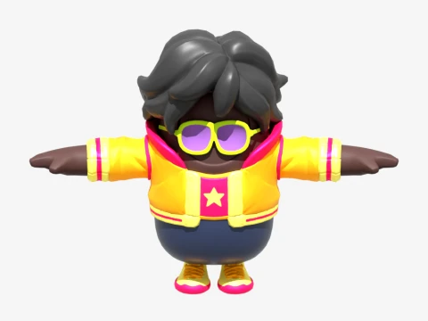 Funk Ops Fall Guy - 포트나이트 3D 모델