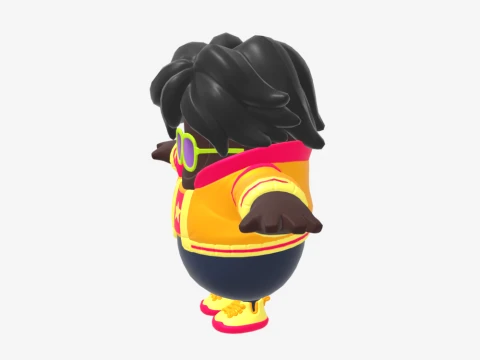 Funk Ops Fall Guy - Fortnite 3D Model