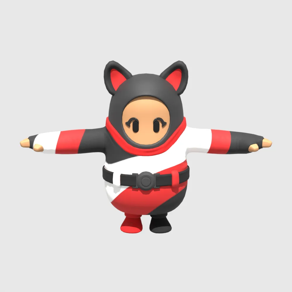 Agata Fall Guy - Fortnite 3D Model .c4d .max .obj .3ds .fbx .stl .blend 