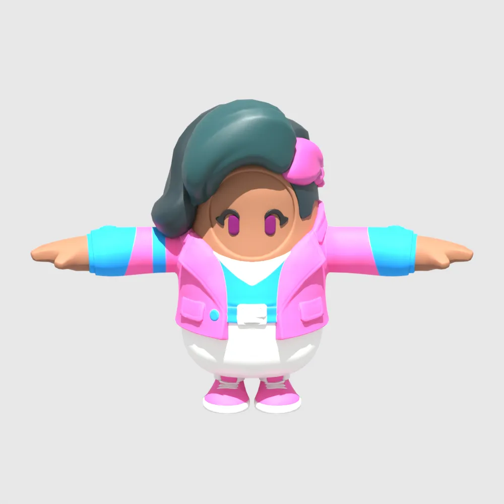 Dali Fall Guy - Fortnite 3D Model .c4d .max .obj .3ds .fbx .stl .blend