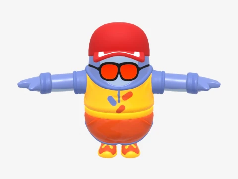 Safety First Steve Fall Guy - Fortnite 3D Model