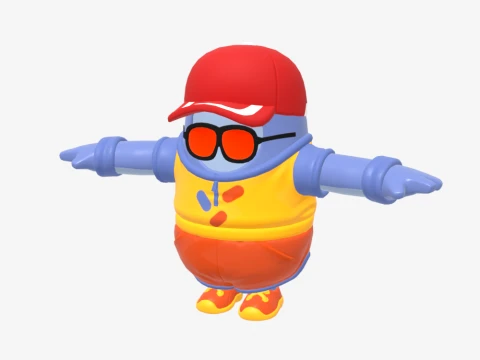 Safety First Steve Fall Guy - Fortnite 3D Model