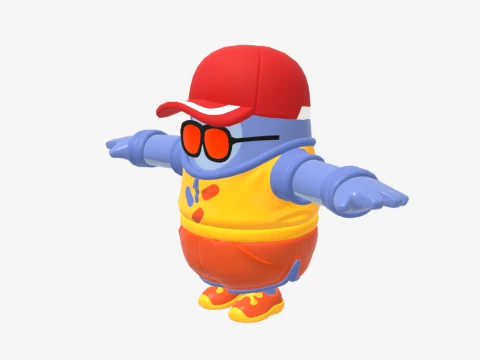 Safety First Steve Fall Guy - Fortnite 3D Model