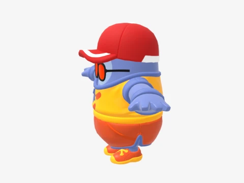 Safety First Steve Fall Guy - Fortnite 3D Model