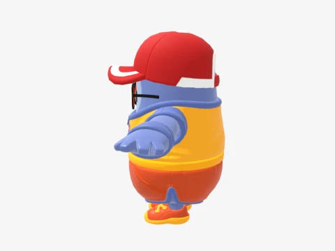 Safety First Steve Fall Guy - Fortnite 3D Model