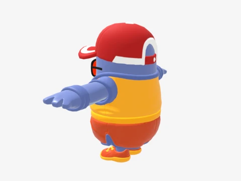 Safety First Steve Fall Guy - Fortnite 3D Model
