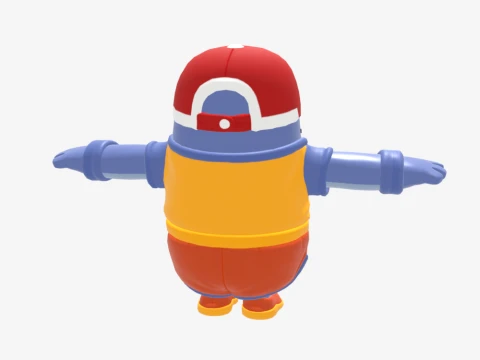 Safety First Steve Fall Guy - Fortnite 3D Model