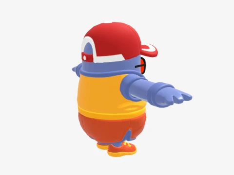 Safety First Steve Fall Guy - Fortnite 3D Model
