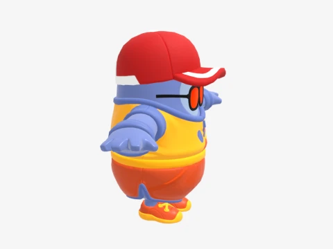 Safety First Steve Fall Guy - Fortnite 3D Model