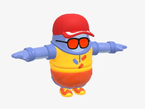 Safety First Steve Fall Guy - Fortnite 3D Model