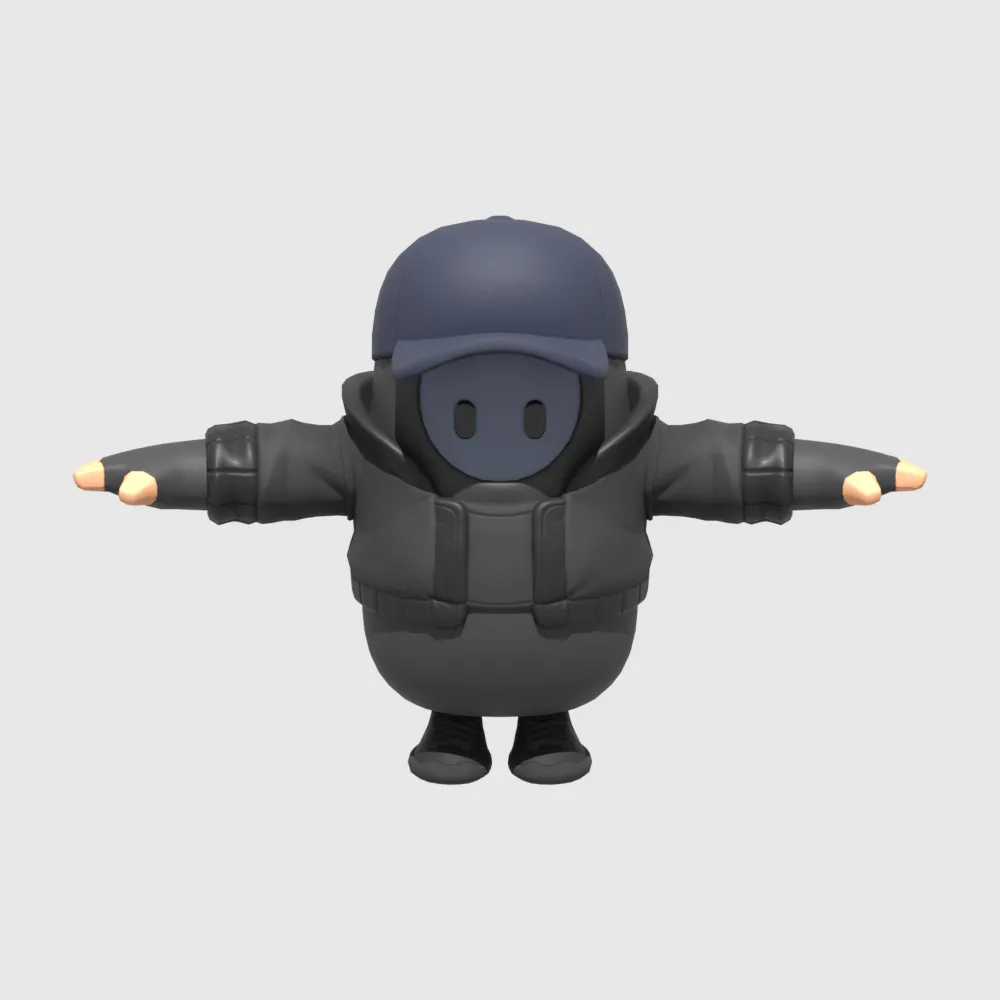 Marius Fall Guy - Fortnite 3D Model .c4d .max .obj .3ds .fbx .stl .blend 
