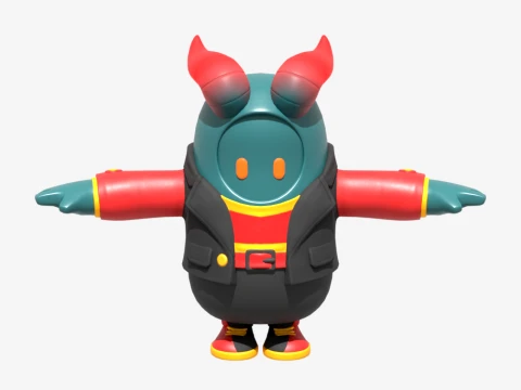 Firewalker Fall Guy - Fortnite Modelo 3D
