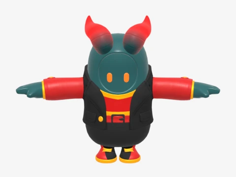 Firewalker Fall Guy - Fortnite 3D Model