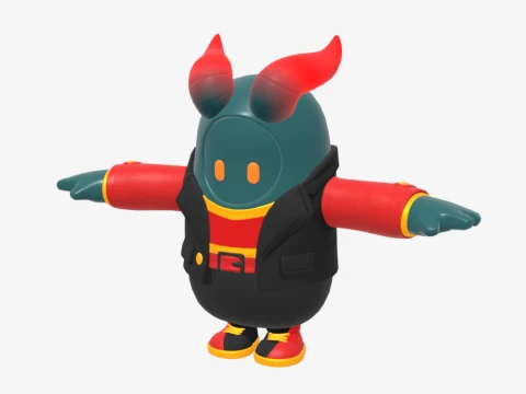 Firewalker Fall Guy - Fortnite 3D Model