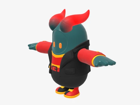 Firewalker Fall Guy - Fortnite 3D Model
