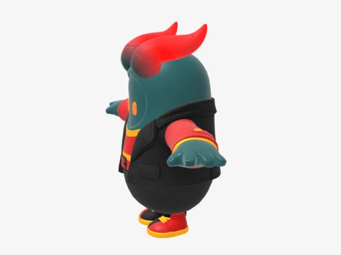 Firewalker Fall Guy - Fortnite 3D Model