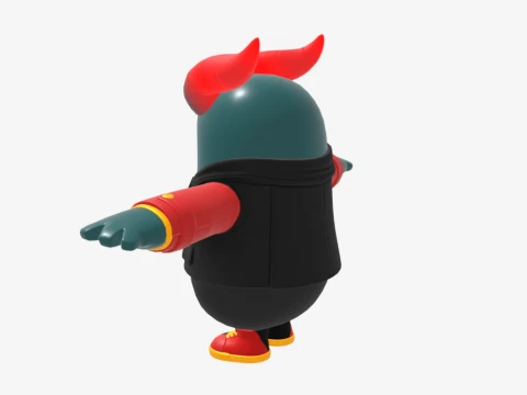 Firewalker Fall Guy - Fortnite 3D Model