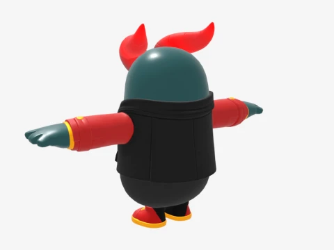 Firewalker Fall Guy - Fortnite 3D Model