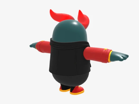 Firewalker Fall Guy - Fortnite 3D Model
