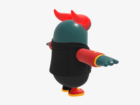 Firewalker Fall Guy - Fortnite 3D Model