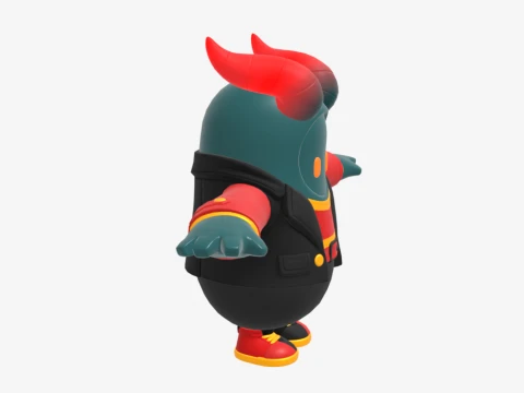 Firewalker Fall Guy - Fortnite 3D Model