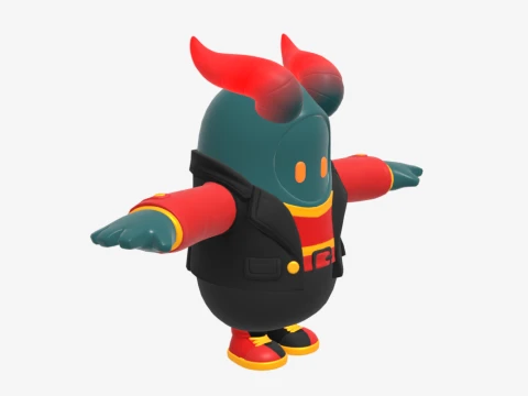 Firewalker Fall Guy - Fortnite 3D Model