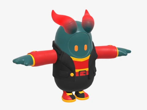 Firewalker Fall Guy - Fortnite 3D Model