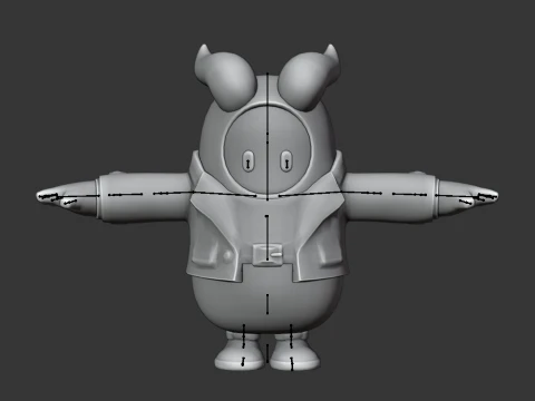 Firewalker Fall Guy - Fortnite 3D Model