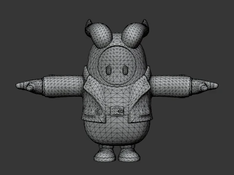 Firewalker Fall Guy - Fortnite 3D Model