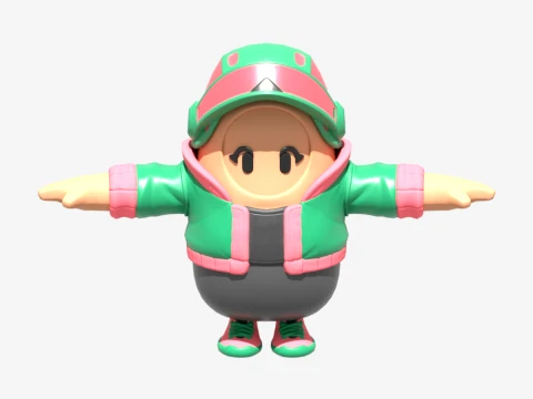 Jade Racer Fall Guy - Fortnite 3D Model