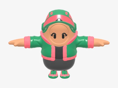Jade Racer Fall Guy - Fortnite 3D Model
