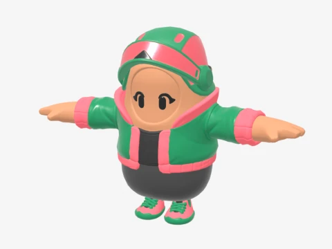 Jade Racer Fall Guy - Fortnite 3D Model