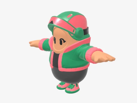 Jade Racer Fall Guy - Fortnite 3D Model