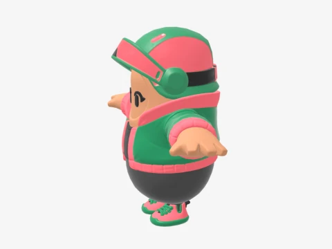 Jade Racer Fall Guy - Fortnite 3D Model