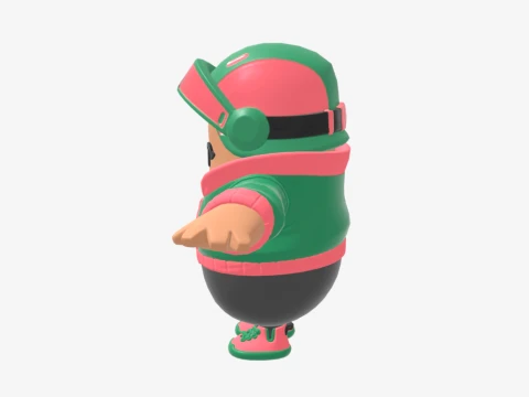 Jade Racer Fall Guy - Fortnite 3D Model