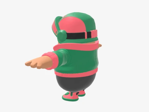 Jade Racer Fall Guy - Fortnite 3D Model