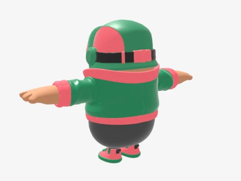 Jade Racer Fall Guy - Fortnite 3D Model