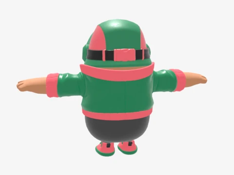 Jade Racer Fall Guy - Fortnite 3D Model