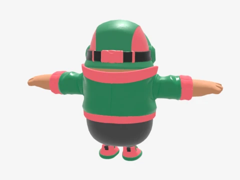Jade Racer Fall Guy - Fortnite 3D Model