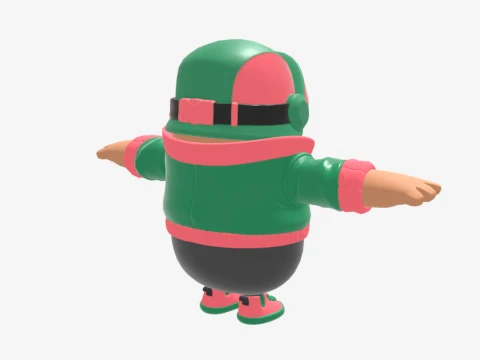 Jade Racer Fall Guy - Fortnite 3D Model