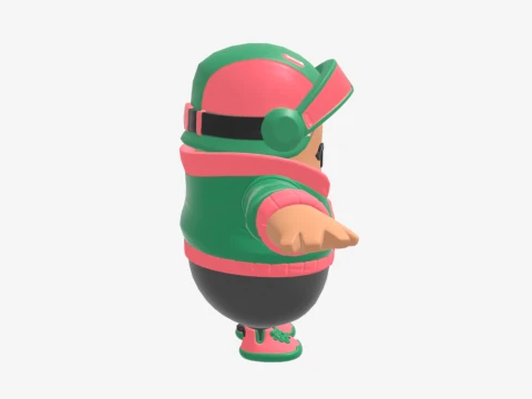 Jade Racer Fall Guy - Fortnite 3D Model