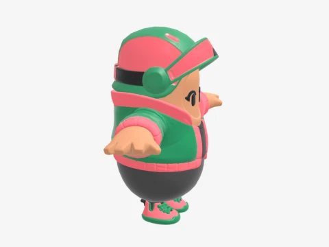 Jade Racer Fall Guy - Fortnite 3D Model