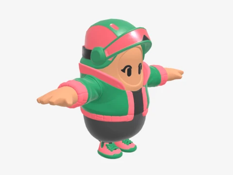 Jade Racer Fall Guy - Fortnite 3D Model