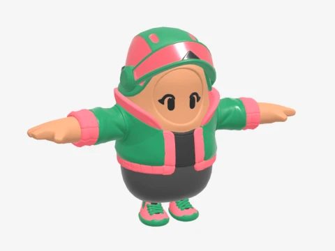 Jade Racer Fall Guy - Fortnite 3D Model