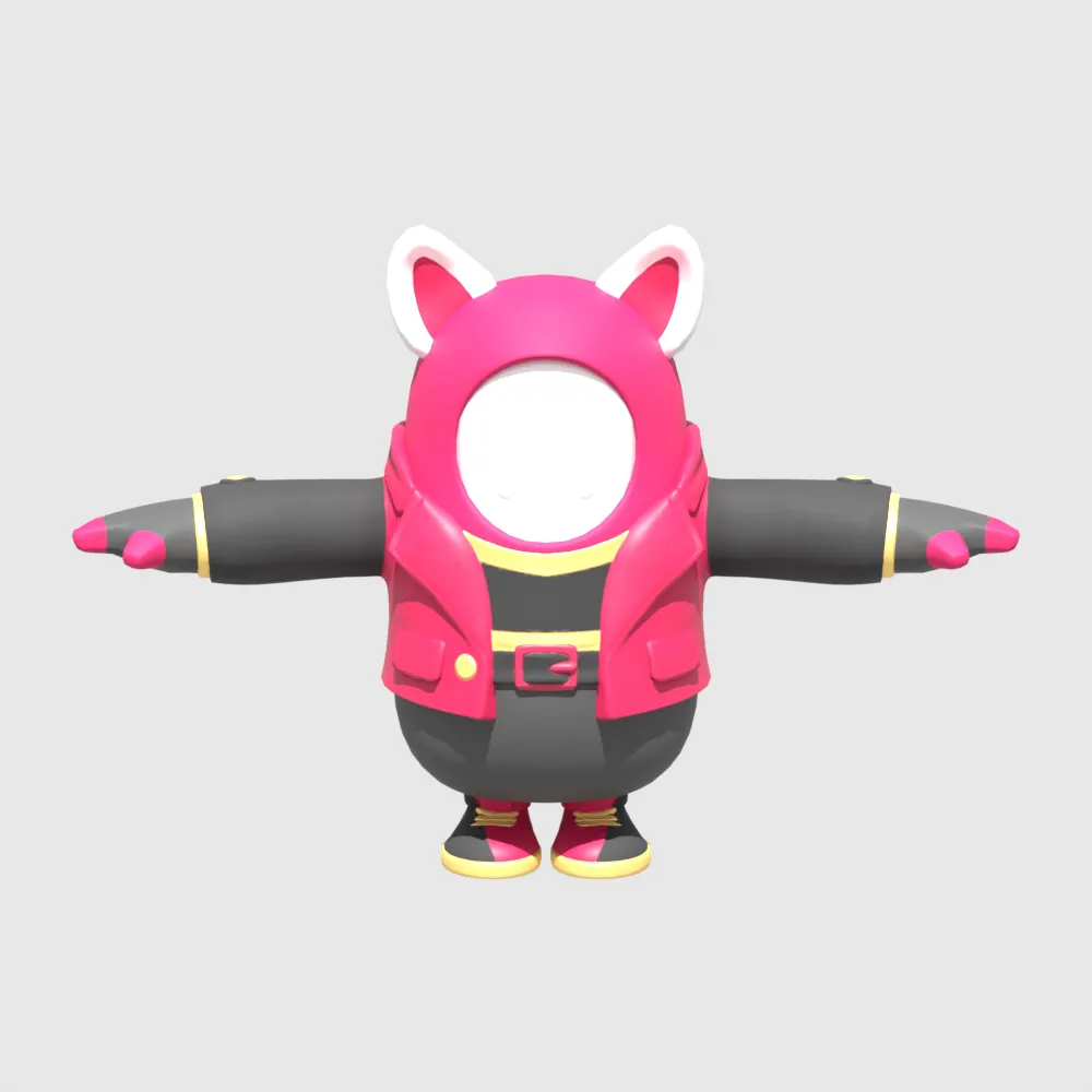 Drift Fall Guy - Fortnite 3D Model .c4d .max .obj .3ds .fbx .stl .blend 