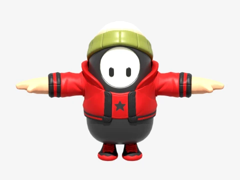 Fall Guy de Bao Bros - Fortnite Modelo 3D