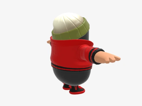 Bao Bros Fall Guy - Fortnite 3D Model