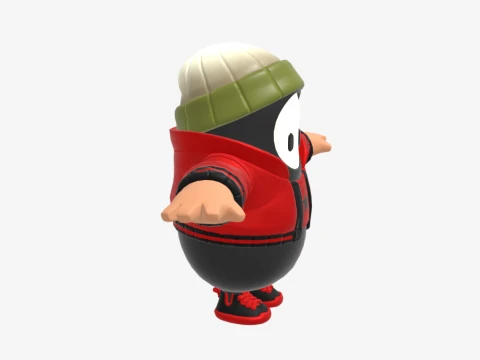 Bao Bros Fall Guy - Fortnite 3D Model