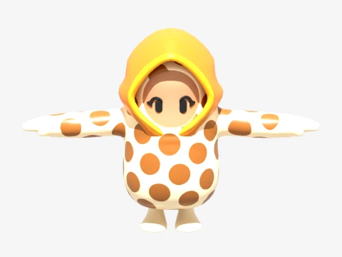 着ぐるみフォールガイ - フォートナイト 3Dモデル